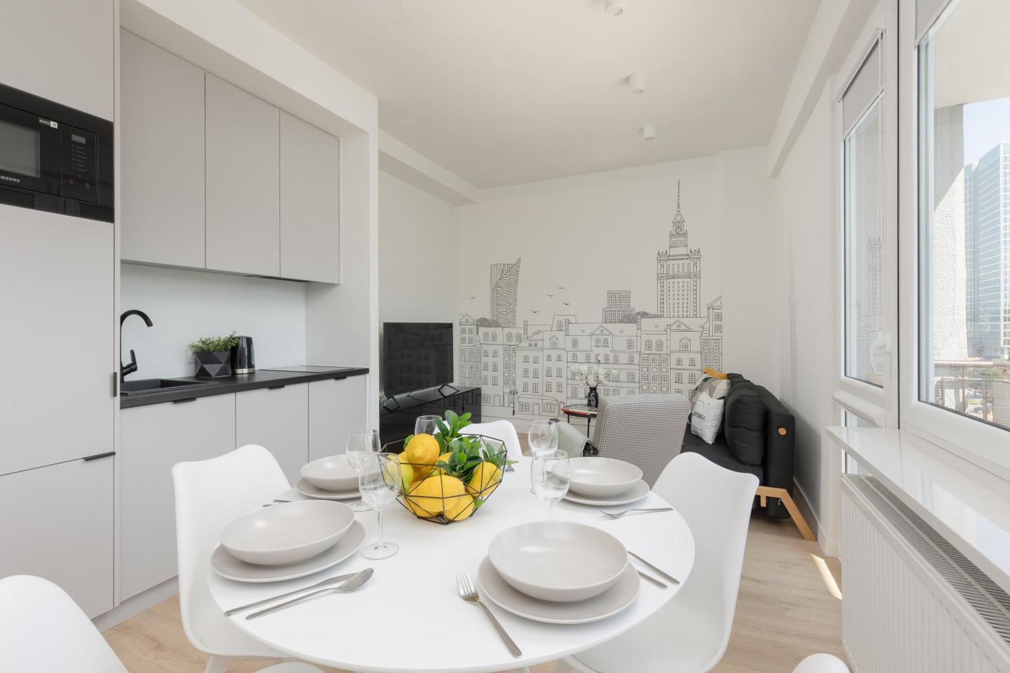 Amazing Spacious Apartments In Warsaw City Center By Noclegi Renters Eksteriør bilde